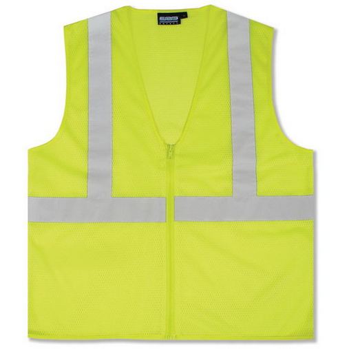 Custom Logo  Class 2 Economy Mesh Zip ERB's Safety Vest -S363 
